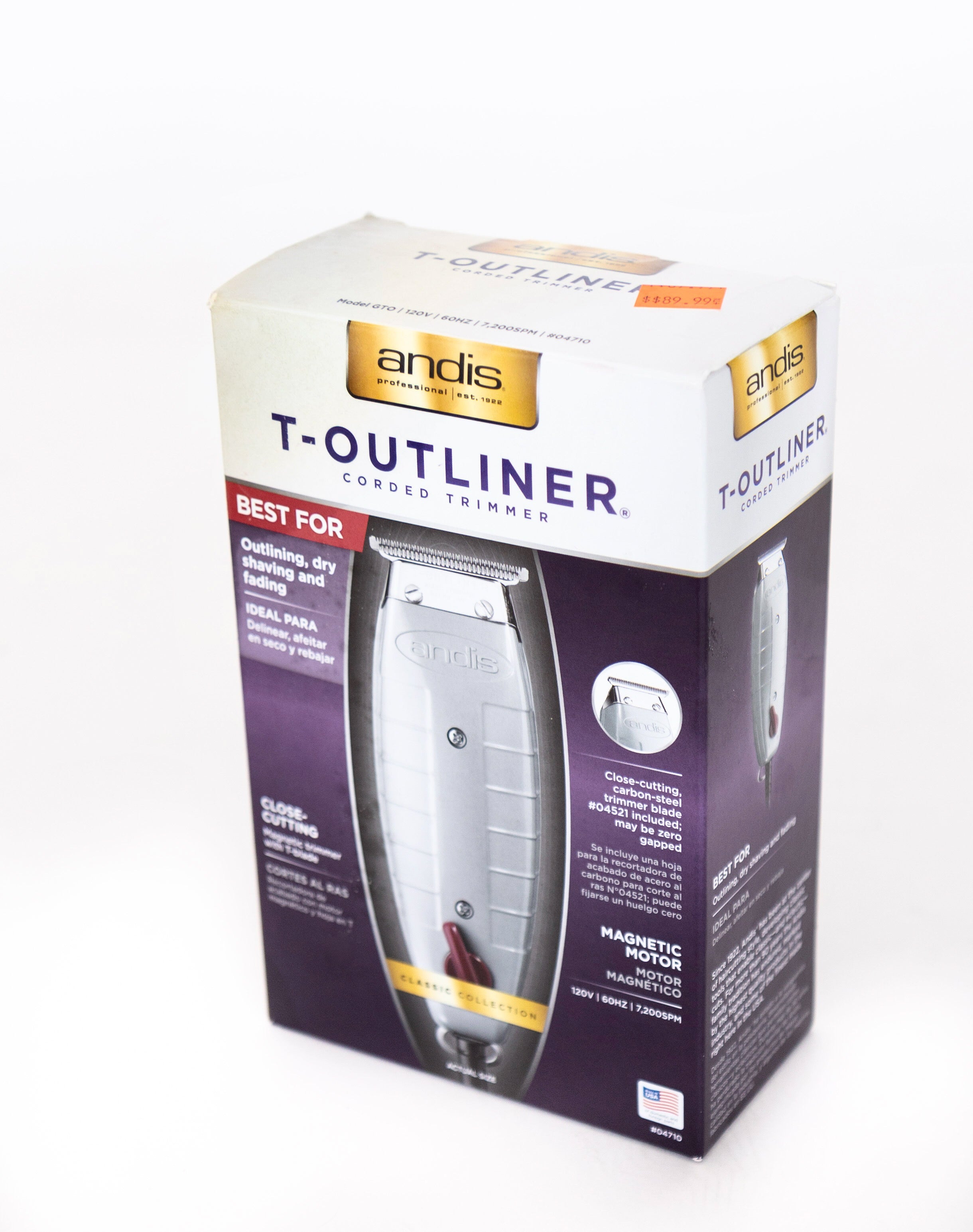 Trimmer T-Outliner Trimmer T-Outliner Professional T-Outliner Trimmer hair Trimmer Corded T-Blade Trimmer Clippers beard/hair trimmer andis t outline Andis Clippers andis